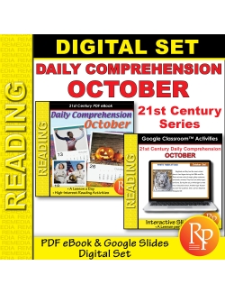 21st Century OCTOBER Daily Comprehension: Nonfiction Passages | Google & PDF Print set 21st Century OCTOBER Daily Comprehension: Nonfiction Passages | Google & PDF Print set