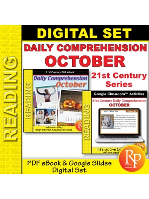 21st Century OCTOBER Daily Comprehension: Nonfiction Passages | Google & PDF Print set 21st Century OCTOBER Daily Comprehension: Nonfiction Passages | Google & PDF Print set