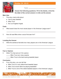 21st Century OCTOBER Daily Comprehension: Nonfiction Passages | Google & PDF Print set 21st Century OCTOBER Daily Comprehension: Nonfiction Passages | Google & PDF Print set