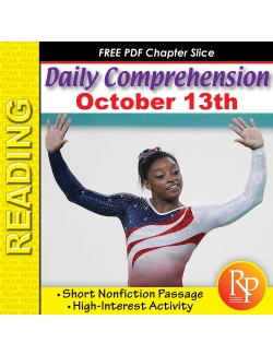 FREE Simone Biles - Daily Comprehension: Olympics FREE Simone Biles - Daily Comprehension: Olympics