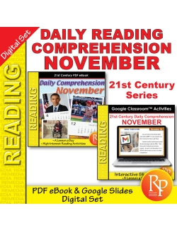 NOVEMBER DAILY READING COMPREHENSION - 21st Century: PDF & Google Slides Bundle NOVEMBER DAILY READING COMPREHENSION - 21st Century: PDF & Google Slides Bundle