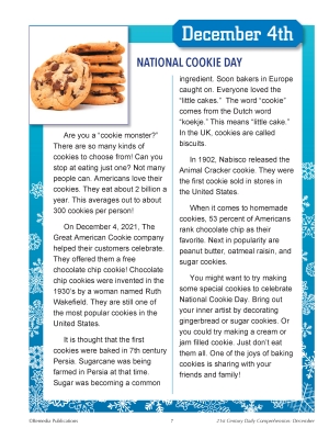 21st Century December Daily Comprehension Google & PDF 21st Century December Daily Comprehension Google & PDF