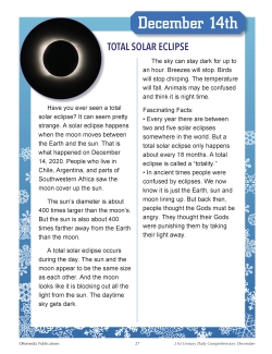 FREE! Solar Eclipse: Nonfiction - History - Reading Comprehension Activities FREE! Solar Eclipse: Nonfiction - History - Reading Comprehension Activities