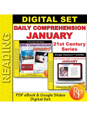 January 21st Century Daily Comprehension Activities: PDF & Google Set January 21st Century Daily Comprehension Activities: PDF & Google Set
