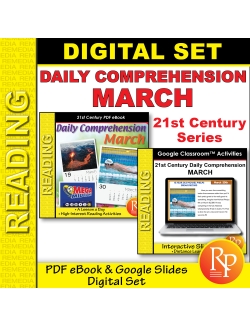 March 21st Century Daily Comprehension: PDF & Google Slides - Reading Activities March 21st Century Daily Comprehension: PDF & Google Slides - Reading Activities