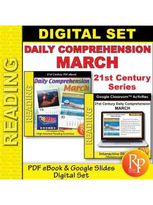March 21st Century Daily Comprehension: PDF & Google Slides - Reading Activities March 21st Century Daily Comprehension: PDF & Google Slides - Reading Activities
