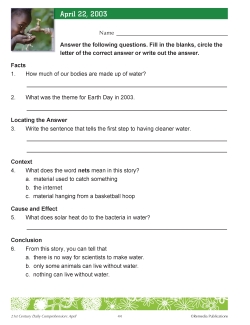 FREE - Earth Day: High Interest Reading - Short Nonfiction Passage - Reading Activities FREE - Earth Day: High Interest Reading - Short Nonfiction Passage - Reading Activities