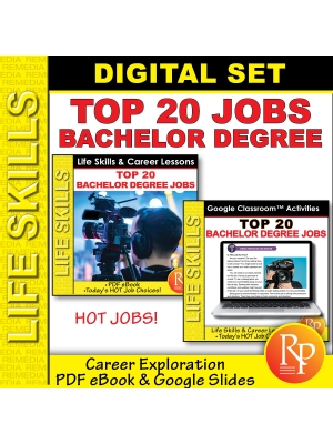 TOP 20 BACHELOR'S DEGREE JOBS: Print & Google - Life Skills & Career Exploration TOP 20 BACHELOR'S DEGREE JOBS: Print & Google - Life Skills & Career Exploration