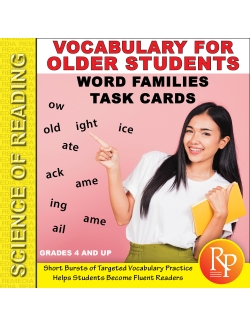 Science of Reading: Vocabulary for Older Students - Word Families Science of Reading: Vocabulary for Older Students - Word Families