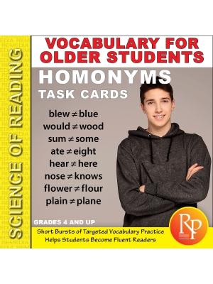 Science of Reading: Vocabulary for Older Students - Homonyms Science of Reading: Vocabulary for Older Students - Homonyms