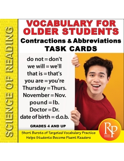Science of Reading: Vocabulary for Older Students Contractions & Abbreviations Science of Reading: Vocabulary for Older Students Contractions & Abbreviations