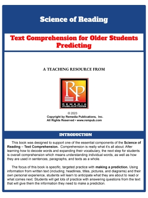 Science of Reading: Text Comprehension for Older Students Predicting Task Cards Science of Reading: Text Comprehension for Older Students Predicting Task Cards