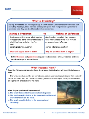 Science of Reading: Text Comprehension for Older Students Predicting Task Cards Science of Reading: Text Comprehension for Older Students Predicting Task Cards