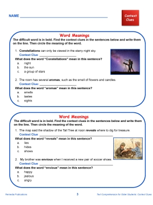 Science of Reading Text Comprehension for Older Students: Context Clues