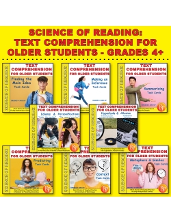 Science of Reading for Older Students Text Comprehension Set Science of Reading for Older Students Text Comprehension Set