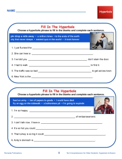 Science of Reading: Text Comprehension - Hyperbole and Allusion Science of Reading: Text Comprehension - Hyperbole and Allusion