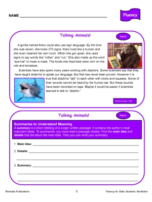 Science of Reading: Fluency Reading for Older Students - Nonfiction Task Cards Science of Reading: Fluency Reading for Older Students - Nonfiction Task Cards