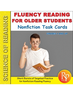 Science of Reading: Fluency Reading for Older Students - Nonfiction Task Cards Science of Reading: Fluency Reading for Older Students - Nonfiction Task Cards