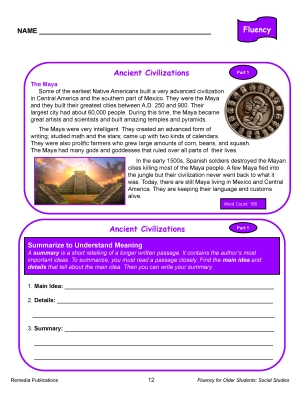 Science of Reading: Fluency for Older Students - Social Studies Science of Reading: Fluency for Older Students - Social Studies