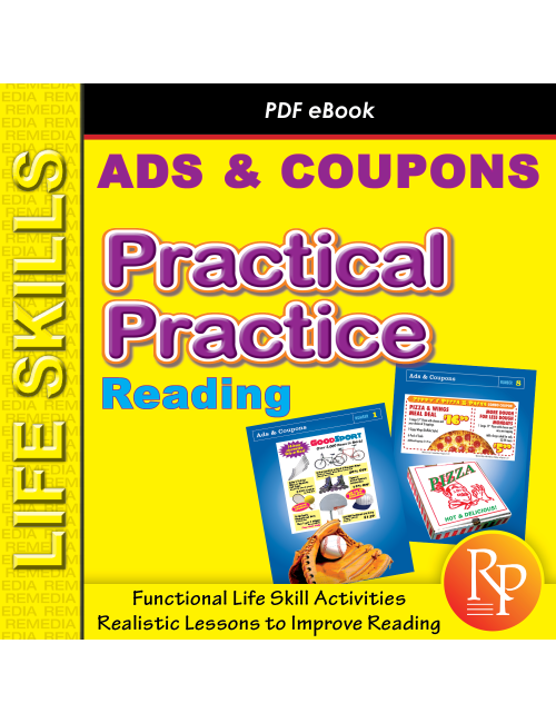 Life Skills Reading: ADS & COUPONS - Visual Comprehension & Consumer Activities