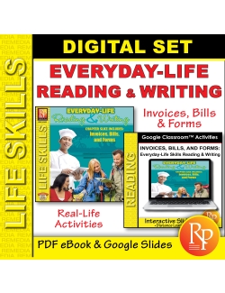 REAL-LIFE READING &amp; WRITING: Google &amp; PDF - Invoices, Bills, Forms, Applications