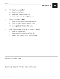 Sequence (Reading Level 2.0-3.5) | Short Passages | Reading Skills Activities