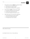 Sequence (Reading Level 2.0-3.5) | Short Passages | Reading Skills Activities