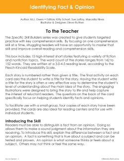 Fact &amp; Opinion (Rdg Lvl 3-4.5) PDF &amp; Google BUNDLE | Passages | Comprehension