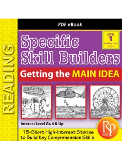 Getting the Main Idea (Reading Level 2.0-3.5) | Short Passages | Activities