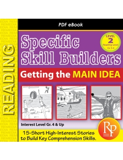 Getting the Main Idea: Activities &amp; Worksheets (Reading Level 3.0-4.5) - 15 Passages