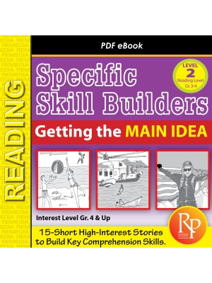 Getting the Main Idea: Activities & Worksheets (Reading Level 3.0-4.5) - 15 Passages Getting the Main Idea: Activities & Worksheets (Reading Level 3.0-4.5) - 15 Passages