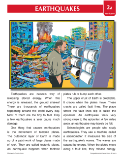 Earthquakes - Science - Paired Texts - Fiction to Nonfiction Earthquakes - Science - Paired Texts - Fiction to Nonfiction