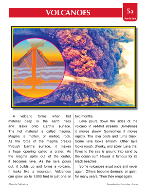 Volcanoes - Science - Paired Texts - Fiction to Nonfiction Volcanoes - Science - Paired Texts - Fiction to Nonfiction