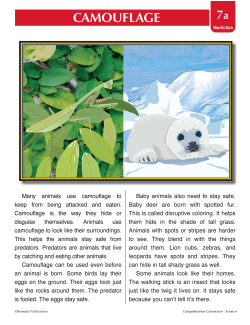 Camouflage - Science - Paired Texts - Fiction to Nonfiction Camouflage - Science - Paired Texts - Fiction to Nonfiction