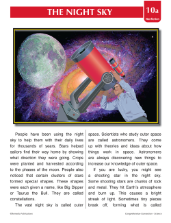The Night Sky - Science - Paired Texts - Fiction to Nonfiction The Night Sky - Science - Paired Texts - Fiction to Nonfiction
