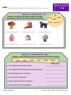 Science of Reading - Phonics for Older Students: Consonant Task Cards Science of Reading - Phonics for Older Students: Consonant Task Cards