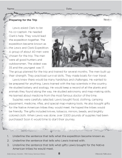 Daily History - LEWIS & CLARK EXPEDITION, LOUISIANA PURCHASE & SACAGAWEA Daily History - LEWIS & CLARK EXPEDITION, LOUISIANA PURCHASE & SACAGAWEA