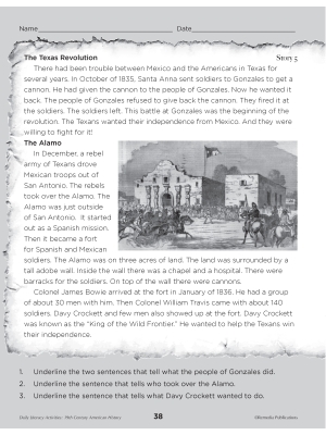 Daily History - WESTWARD EXPANSION, THE ALAMO & MEXICAN-AMERICAN WAR Daily History - WESTWARD EXPANSION, THE ALAMO & MEXICAN-AMERICAN WAR