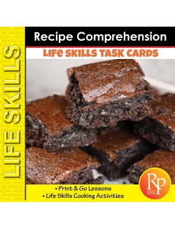 LIFE SKILLS: RECIPE COMPREHENSION- Cooking Activities for Special Education LIFE SKILLS: RECIPE COMPREHENSION- Cooking Activities for Special Education