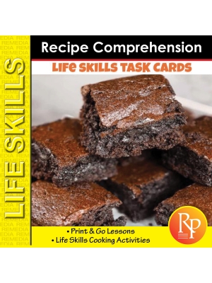 LIFE SKILLS: RECIPE COMPREHENSION- Cooking Activities for Special Education LIFE SKILLS: RECIPE COMPREHENSION- Cooking Activities for Special Education