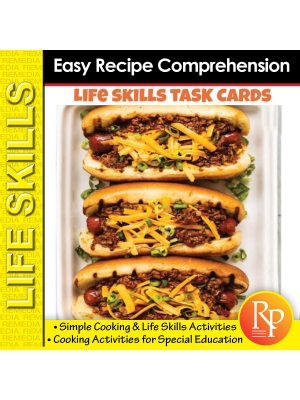 EASY RECIPE COMPREHENSION - Simple Cooking & Life Skills Activities | Special Ed EASY RECIPE COMPREHENSION - Simple Cooking & Life Skills Activities | Special Ed
