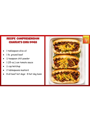 EASY RECIPE COMPREHENSION - Simple Cooking & Life Skills Activities | Special Ed EASY RECIPE COMPREHENSION - Simple Cooking & Life Skills Activities | Special Ed