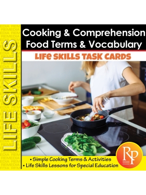 COOKING & COMPREHENSION: Food Terms & Vocabulary | Life Skills Lessons COOKING & COMPREHENSION: Food Terms & Vocabulary | Life Skills Lessons