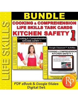 Kitchen Safety 1: Cooking Life Skills Activities - Google Slides & Print PDF Set Kitchen Safety 1: Cooking Life Skills Activities - Google Slides & Print PDF Set