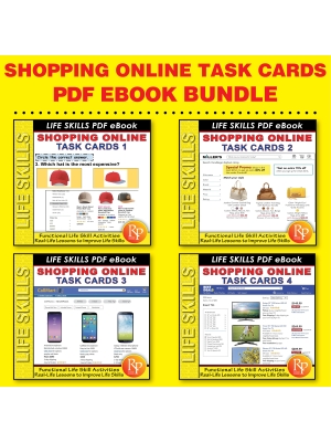 Shopping Online Task Cards SET: Consumer Life Skills | Reading Activities Shopping Online Task Cards SET: Consumer Life Skills | Reading Activities