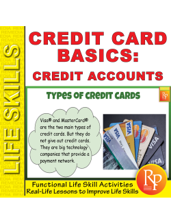 Credit Card Basics: Life Skills Task Cards | Consumer Skills Reading Activities Credit Card Basics: Life Skills Task Cards | Consumer Skills Reading Activities