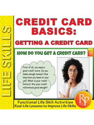 Getting a Credit Card: Life Skills Task Cards | Consumer Skills | Activities Getting a Credit Card: Life Skills Task Cards | Consumer Skills | Activities