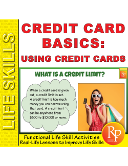 Using a Credit Card: Life Skills Task Cards | Consumer Skills | Activities Using a Credit Card: Life Skills Task Cards | Consumer Skills | Activities
