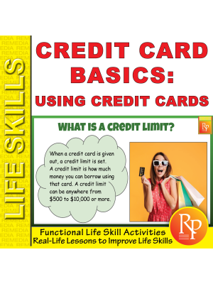 Using a Credit Card: Life Skills Task Cards | Consumer Skills | Activities Using a Credit Card: Life Skills Task Cards | Consumer Skills | Activities
