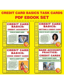 Credit Card Basics SET: Task Cards | Consumer Life Skills | Reading Activities Credit Card Basics SET: Task Cards | Consumer Life Skills | Reading Activities